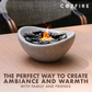 Cozfire Tabletop Fire Pit Curve Bowl - Portable Fireplace for Indoors & Outdoors - Cozfire