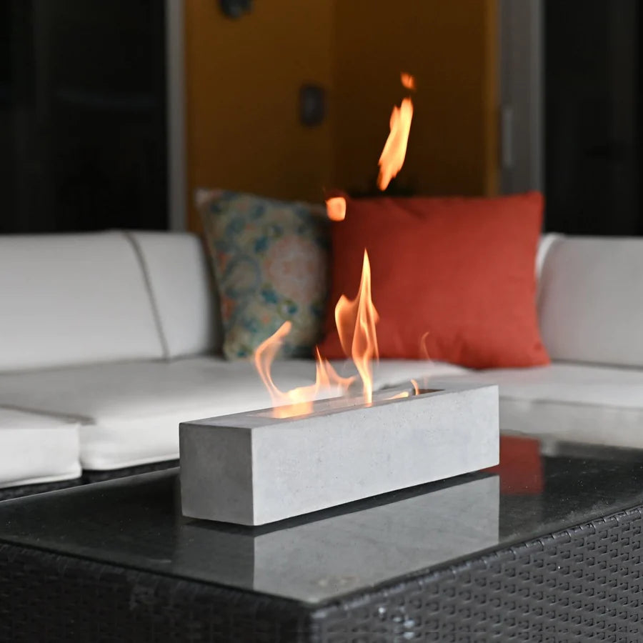 Cozfire Tabletop Rectangular Fireplace - Portable Fire Pit for Indoors & Outdoors